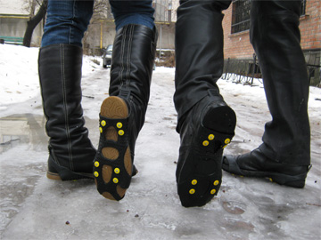 Ледоступы для обуви с шипами, чтобы не скользить, накладки ледоходы обувные против скольжения